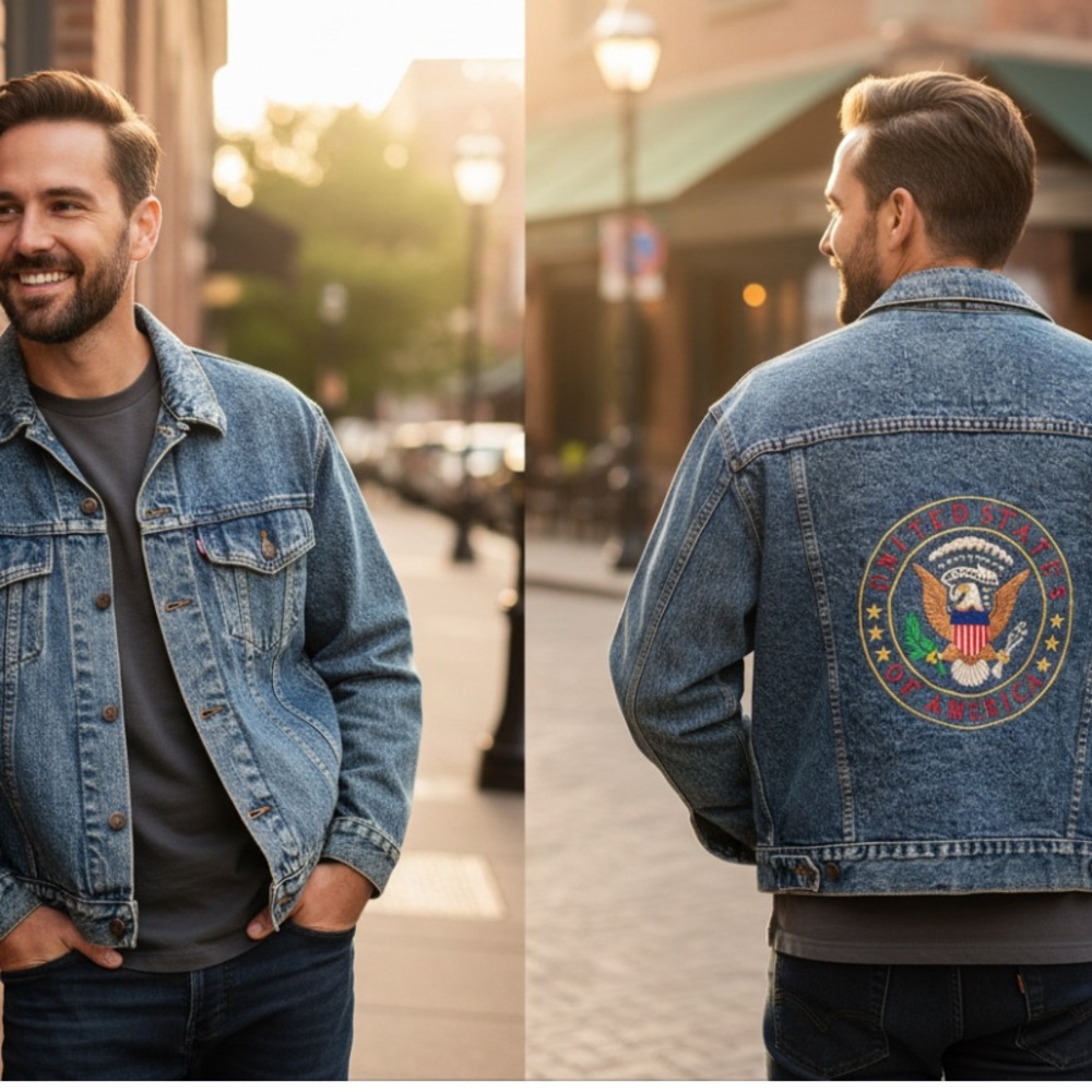 Vintage Levi’s Denim Jean Jacket USA Made Medium 100% Cotton Classic Trucker
